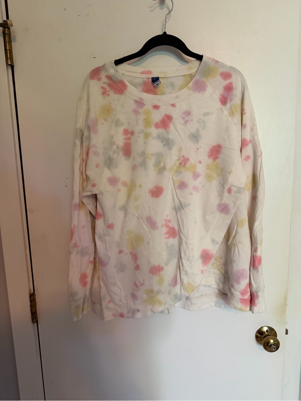Old Navy Maternity/Nursing Tie-Dye Pastel Sweatshirt | Medium
